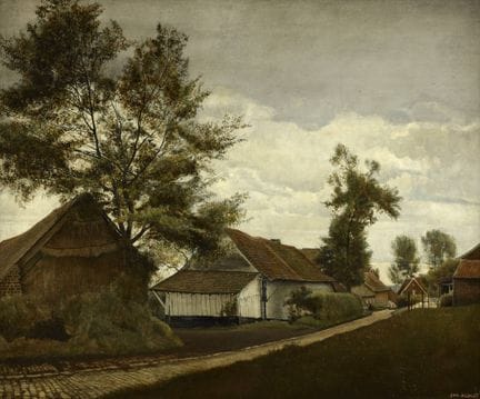 Jos ALBERT Scuola belga (1886-1981).
Olio su tela: