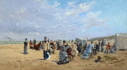 Scuola francese del XIX secolo.
Olio su tela (rite