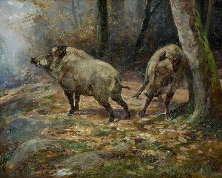 Charles BOLAND Belgian School (1850-)
Oil on canva