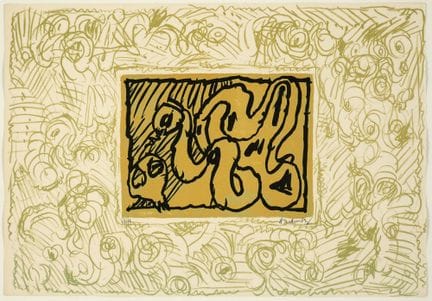 Pierre ALECHINSKY Scuola belga (1927).
Stampa, lin