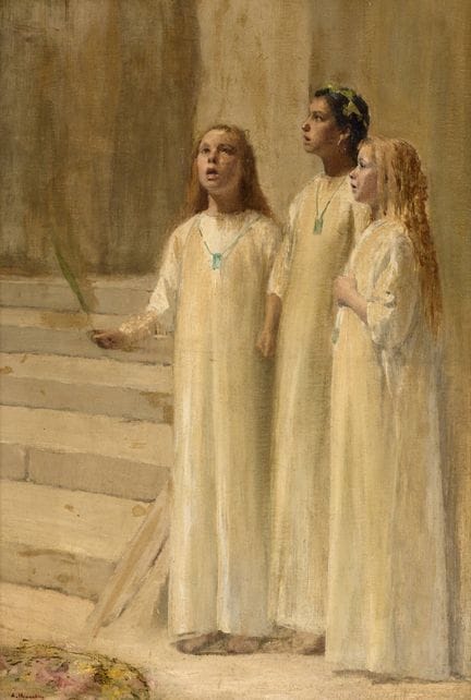 André HENNEBICQ Belgian School (1836–1904)
Oil on 