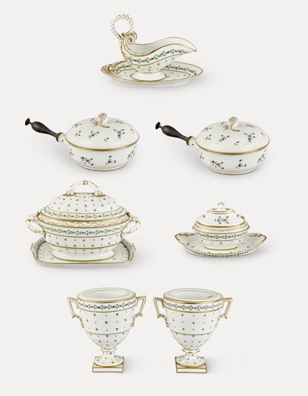 Opera francese del XIX secolo.
Ceramica: Set di po