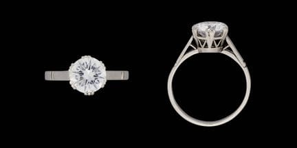 Gioielleria.
Gioiello: Anello in platino con un di