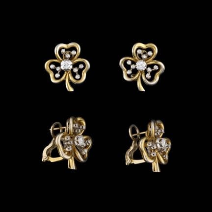 Gioielleria.
Gioielli: Coppia di orecchini in oro 