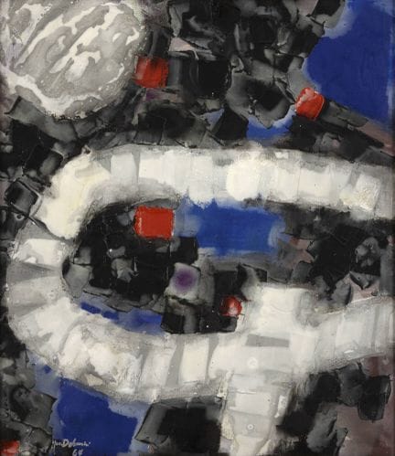 Jun DOBASHI École japonaise (1910-1975)
Huile sur 