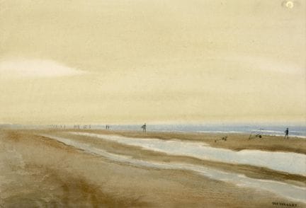 Taf WALLET École belge (1902-2001).
Aquarelle sur 