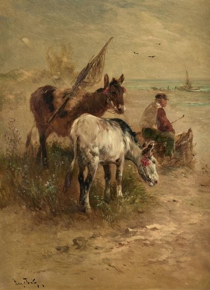 Henry SCHOUTEN, Belgian School (1857/64–1927).
Oil