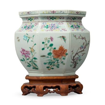 JARDINERA OCTOGONAL CHINA DE LA ESTILISTICA «FAMIL