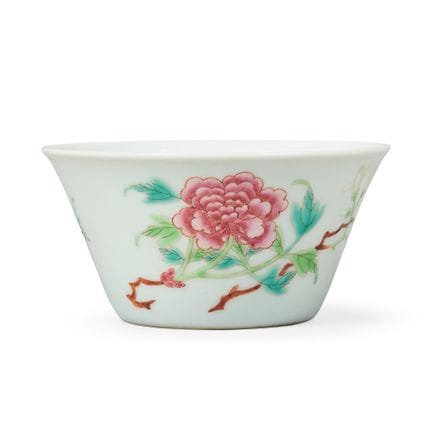 [饮酒文化] 中国“粉彩”系列“蝴蝶与花卉”杯