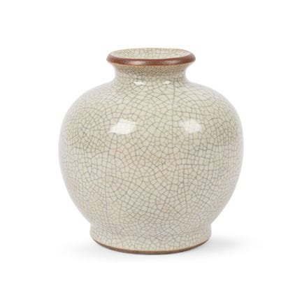 VASO CINESE DI TIPO GE CON SMALTO CRACKLEO
