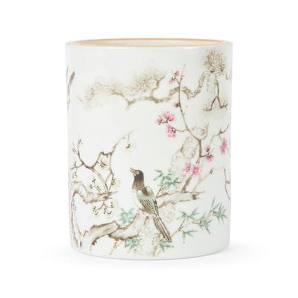 VASO PARA PINCELES CHINO DE LA SERIE «FAMILLE ROSE