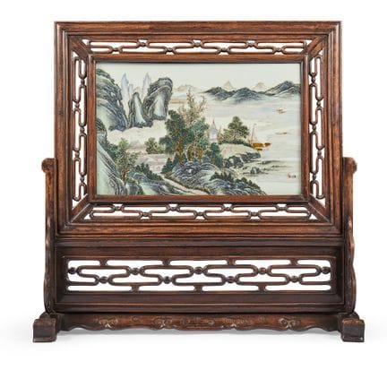 BIBLIOTECA DE MESA DE MADERA MACIZA CON PLACA GRAN