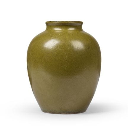 VASO CINESE SMALTATO CON POLVERE DI TÈ