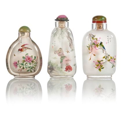 [COLECCIÓN PRIVADA INGLESA] CONJUNTO DE TRES FRASC