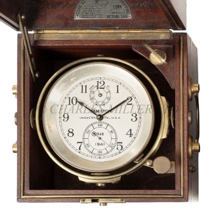 CHRONOMÈTRE DE MER HAMILTON MODÈLE 21, DEUX JOURS,
