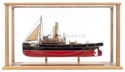 A 1:48 SCALE BUILDER'S-STYLE MODEL OF THE STEAM TU