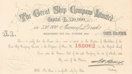 S.S. GREAT EASTERN: A RARE GREAT SHIP COMPANY LTD 