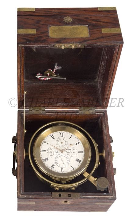 CHRONOMÈTRE DE MARINE AMÉRICAIN À DEUX JOURS PAR B