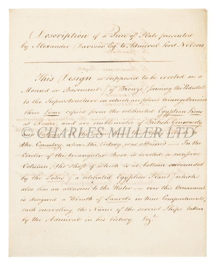 ALEXANDER DAVISON – BESCHREIBUNG EINES TELLERS FÜR