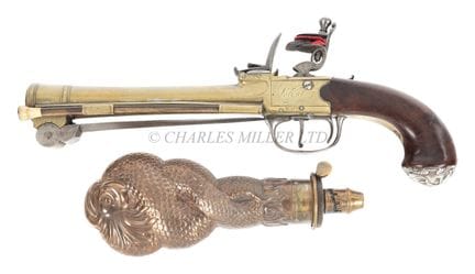 UN PISTOLET À CHASSE RARE DE TYPE « BLUNDERBUSS » 