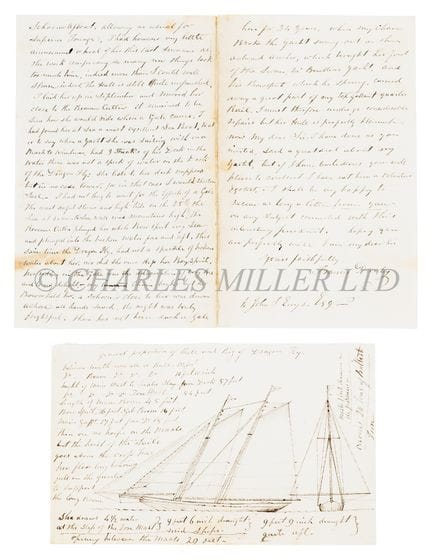 A RARE AUTOGRAPH LETTER SIGNED “FRANCIS DANBY”, TO