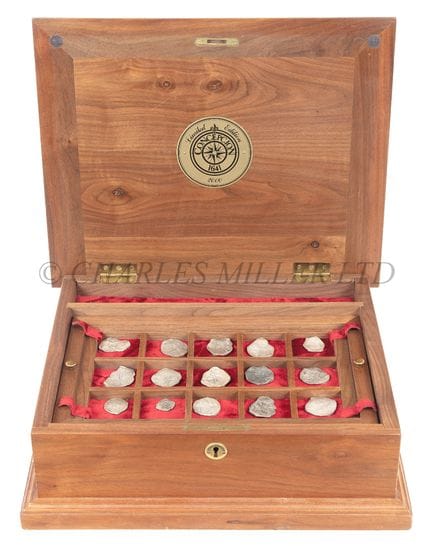 UN ENSEMBLE DE QUINZE PIÈCES D'ARGENT EN COB RÉCUP
