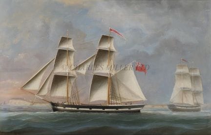 T. A. JAMESON (BRITISH, 19TH CENTURY)

The brig 'H