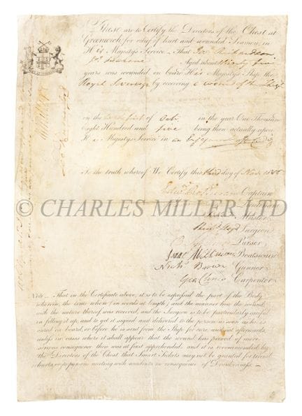 TRAFALGAR-VERLETZUNGSBESCHEINIGUNG: EINE ZUERKENNU