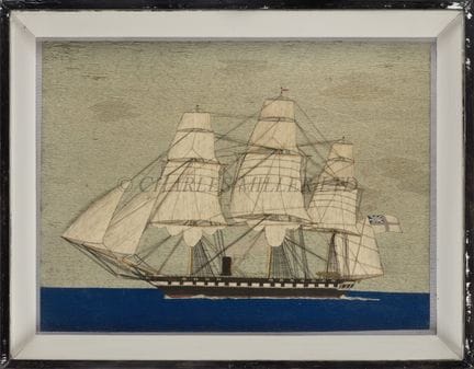 TAILLEAU EN LAINE REPRÉSENTANT UN MARIN, VERS 1870