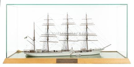 A FINE 1:128 SCALE WATERLINE MODEL OF THE FOUR-MAS