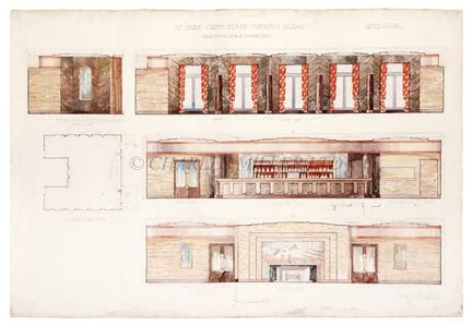 ESQUISSE DE CONCEPT À L'AQUARELLE POUR LE SALON FU