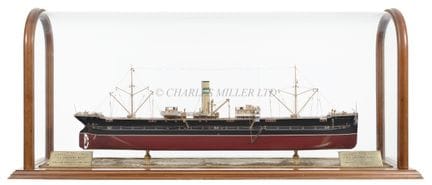A FINE BUILDER'S MODEL OF THE TURRET DECK STEAMSHI