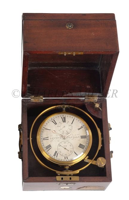 CHRONOMÈTRE DE MARINE À HUIT JOURS PAR LEVITT, LON