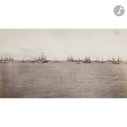 Édouard Baldus (1813–1889) 
Naval maneuvers by the