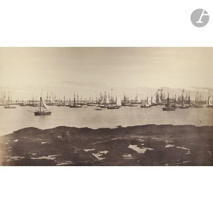 Édouard Baldus (1813–1889) 
Naval maneuvers by the
