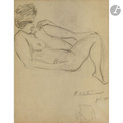 Roger de LA FRESNAYE (1885-1925)
Étude de nu, 1921