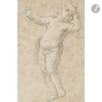 ÉCOLE FRANÇAISE du XVIIIe siècle
Étude d’enfant nu