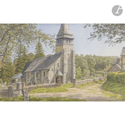 Henri RIVIÈRE (1864-1951)
L’Église Saint-Denis sur