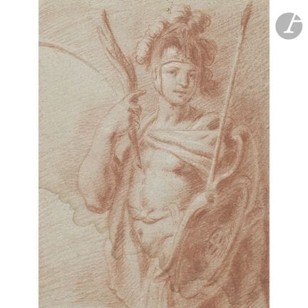 ÉCOLE ITALIENNE du XVIIIe siècle
Soldat martyr 
Sa