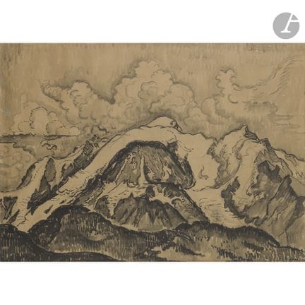 Paul SIGNAC (1863-1935)
Le Mont Blanc, vers 1921
E