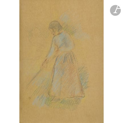 Berthe MORISOT 
(Bourges 1841 - Paris 1895)
Faneus