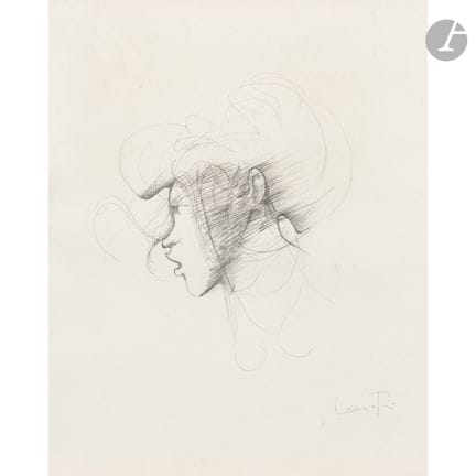 Leonor FINI (1908-1996)
Profil de femme
Mine de pl