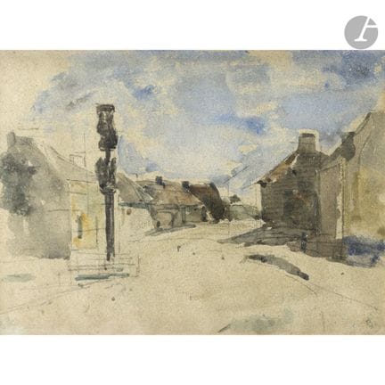 Eugène BOUDIN 
(Honfleur 1824 - Deauville 1898)
Ru