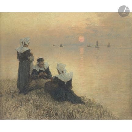 Fernand LEGOUT-GÉRARD (1856-1924)
Bretonnes assise