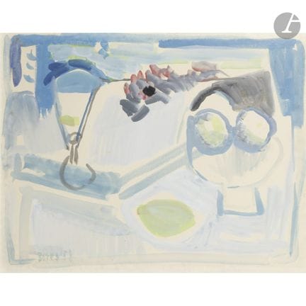 Francisco BORES (1898-1972)
Nature morte au verre 