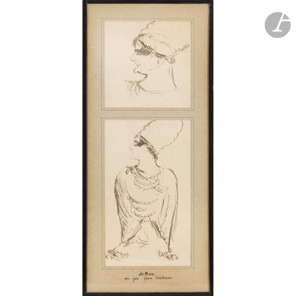 Jean COCTEAU (1889-1963)
Caricature d’Édouard de M