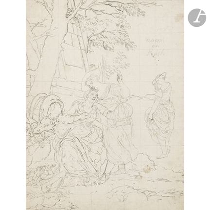 Attribué à Hubert François GRAVELOT 
(Paris 1699 -
