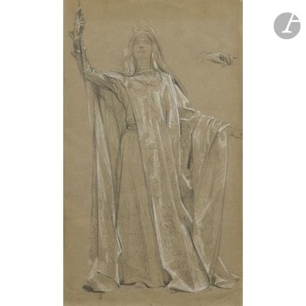 Georges CLAIRIN (1843-1919)
Sarah Bernhardt en cos