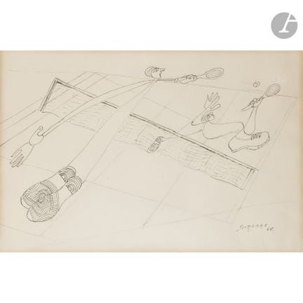 Léopold SURVAGE (1879-1968)
Le Match de tennis, 19