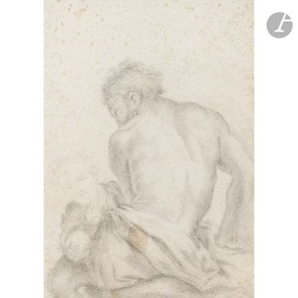 ÉCOLE FLORENTINE du XVIIe siècle 
Homme de dos et 